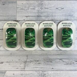 Vivitar Wireless Mouse Green Camo Compatible Mac Windows Travel Sealed Lot Of 4